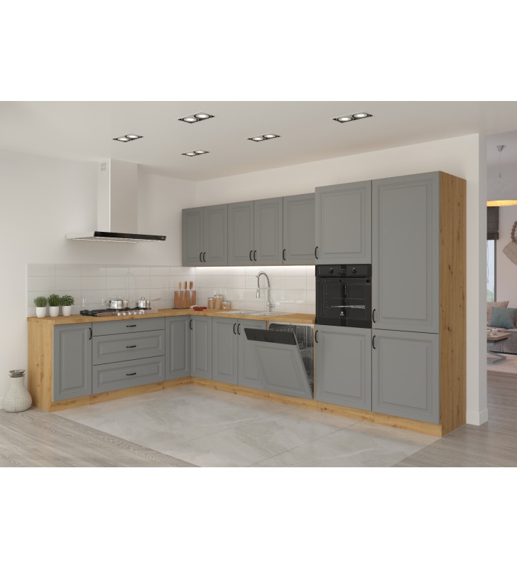 Szafka kuchenna STILO 60 DPM-210 2F dustgrey/artisan