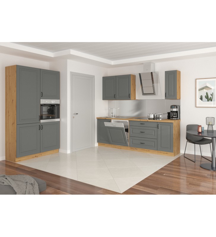 Szafka kuchenna STILO 60 DPM-210 2F dustgrey/artisan