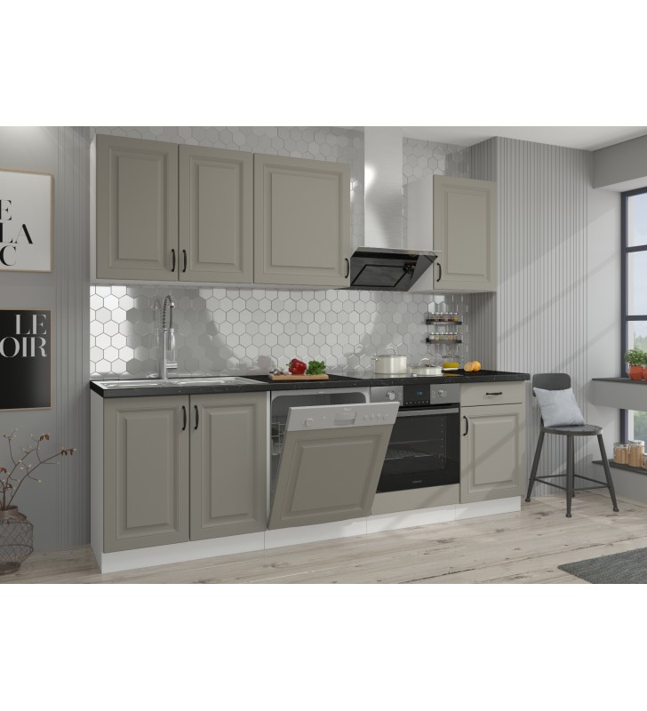 Szafka stojąca narożna STILO 89x89 DN 1F BB claygrey/white