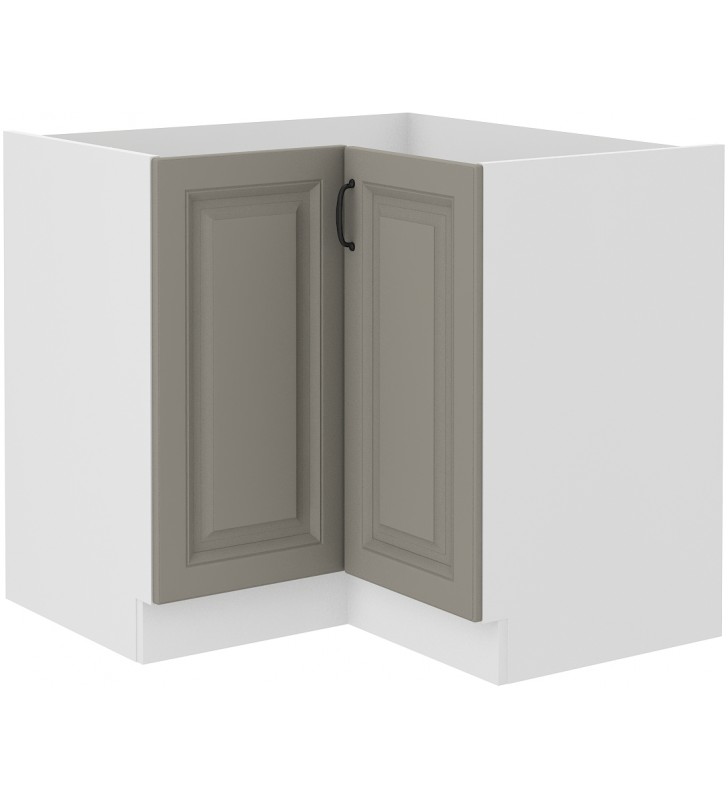 Szafka stojąca narożna STILO 89x89 DN 1F BB claygrey/white