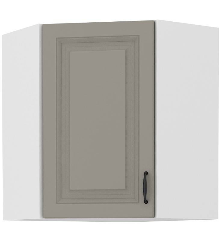 Szafka wisząca narożna STILO 58x58 GN-72 1F claygrey/white