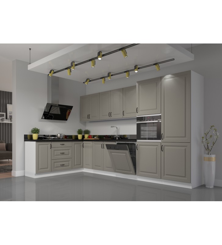 Szafka wisząca STILO 80 G-90 2F claygrey/white