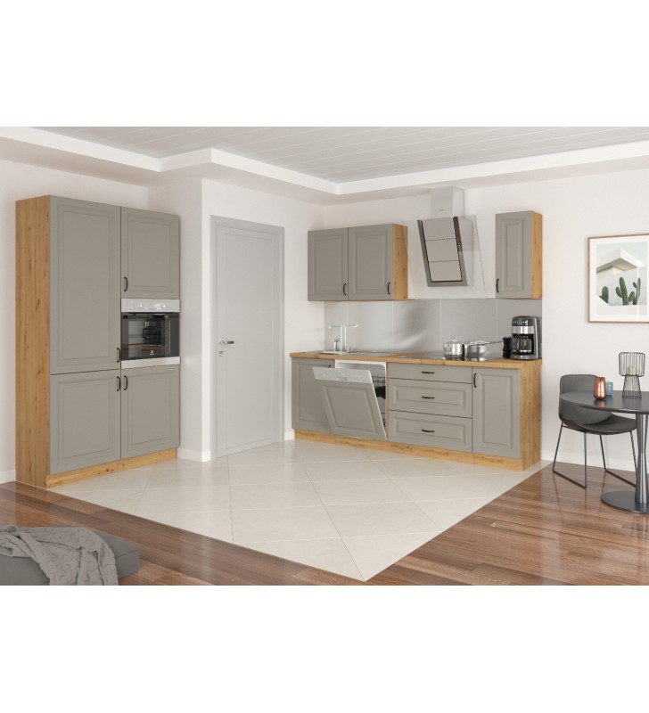 Szafka wisząca narożnikowa STILO 58x58 GN-72 1F claygrey/artisan