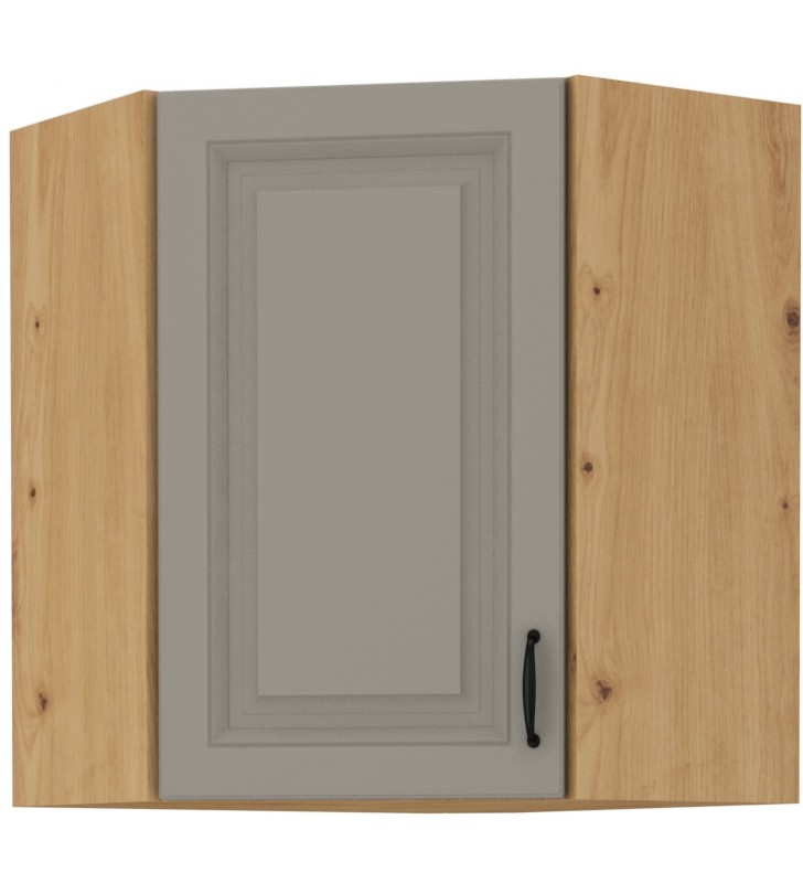 Szafka wisząca narożnikowa STILO 58x58 GN-72 1F claygrey/artisan