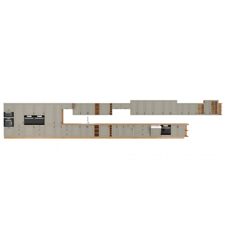 Szafka wisząca STILO 80 G-90 2F claygrey/artisan
