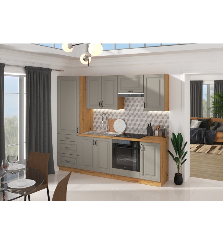 Szafka kuchenna STILO 60 DPM-210 2F claygrey/artisan