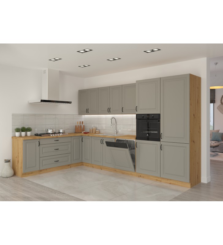 Szafka kuchenna STILO 60 DPM-210 2F claygrey/artisan