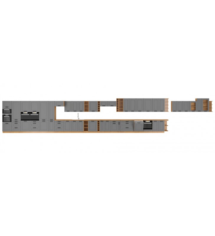 Szafka wisząca LUNA 40 G-90 1F dustgray/artisan