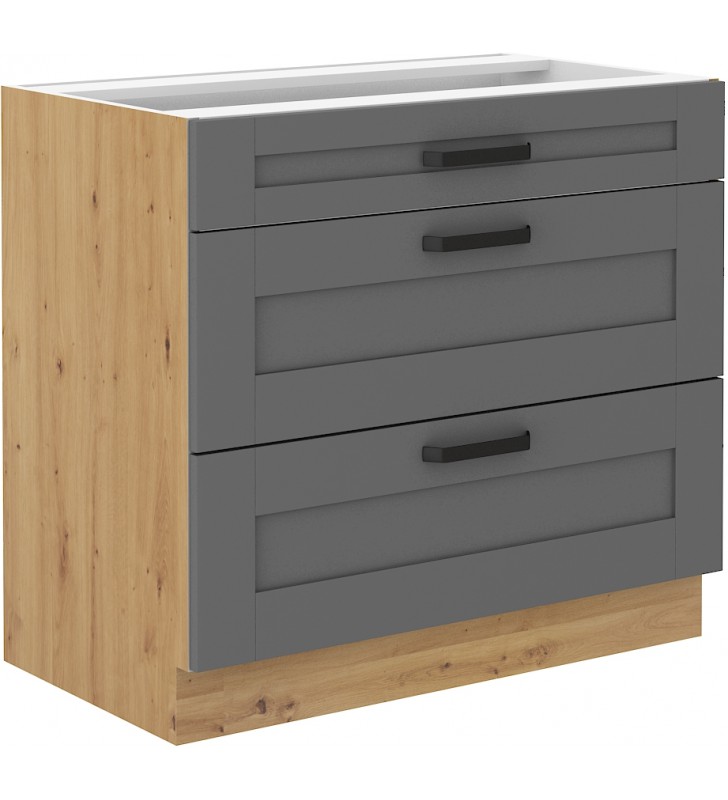 Zestaw mebli kuchennych LUNA 5 dustgray/artisan
