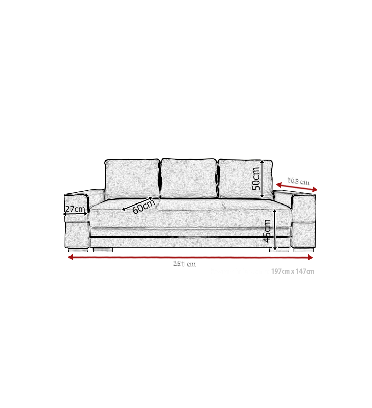 Turkusowa, rozkładana sofa z pojemnikiem na pościel Samanta A