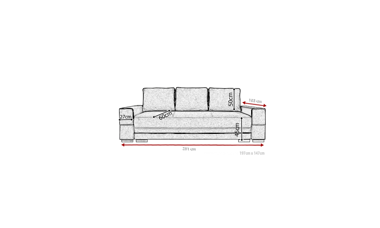 Brązowa, rozkładana sofa z pojemnikiem na pościel Samanta A malmo28