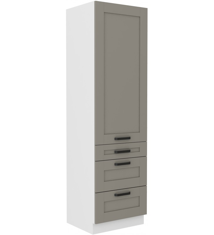 Szafka kuchenna LUNA 60 DKS-210 3S 1F claygrey/white