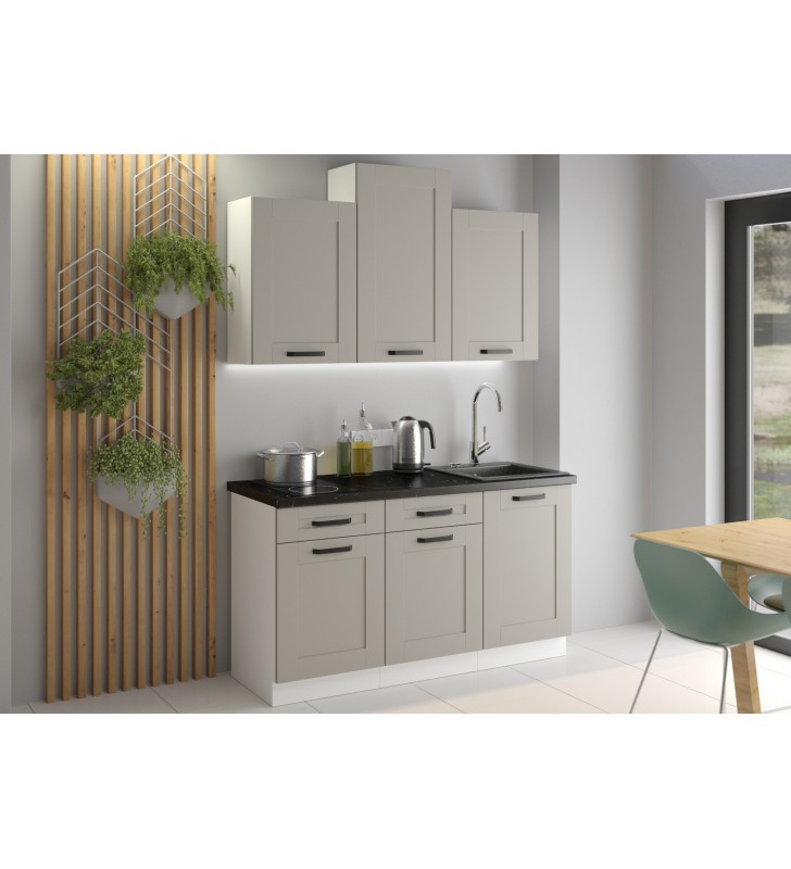 Szafka kuchenna LUNA 60 DP-210 2F claygrey/white