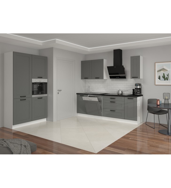 Szafka stojąca LUNA 60 D 1F BB dustgrey/white