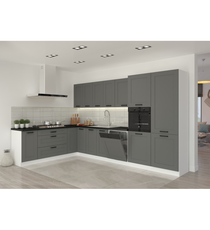 Szafka wisząca LUNA 80 G-72 2F dustgrey/white