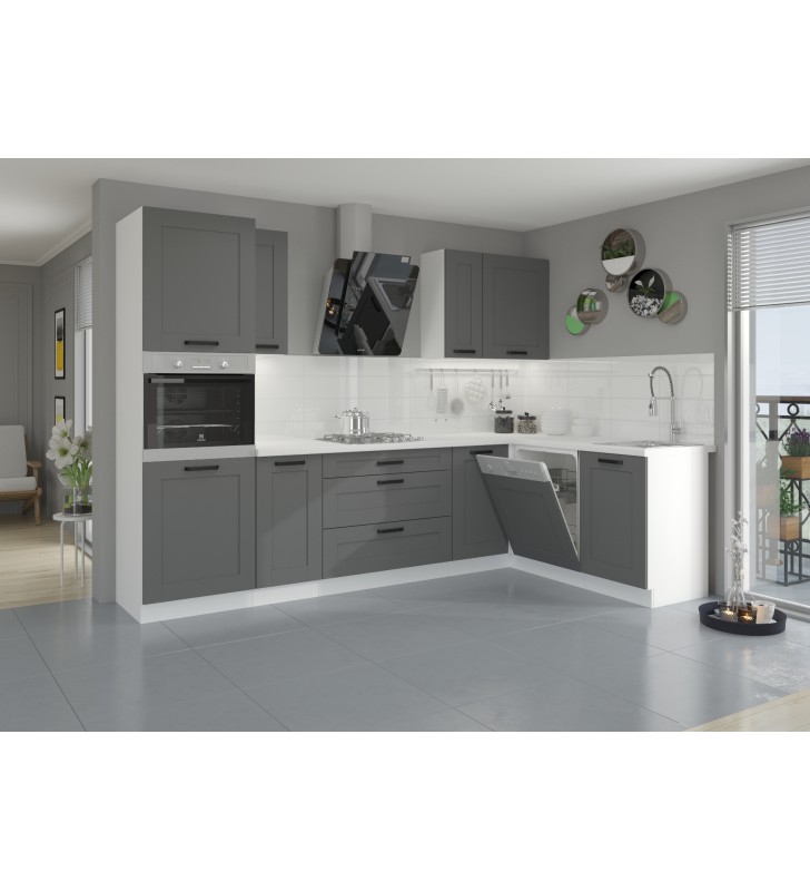 Szafka wisząca LUNA 60 NAGU-36 1F dustgrey/white