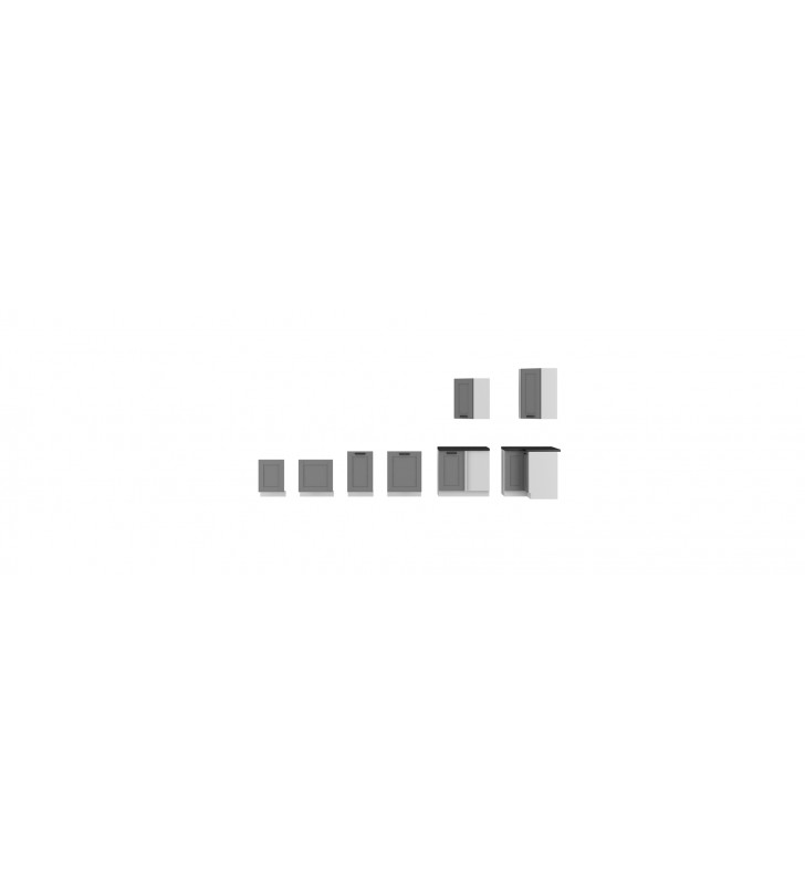 Szafka kuchenna LUNA 60 DPS-210 3S 1F dustgrey/white