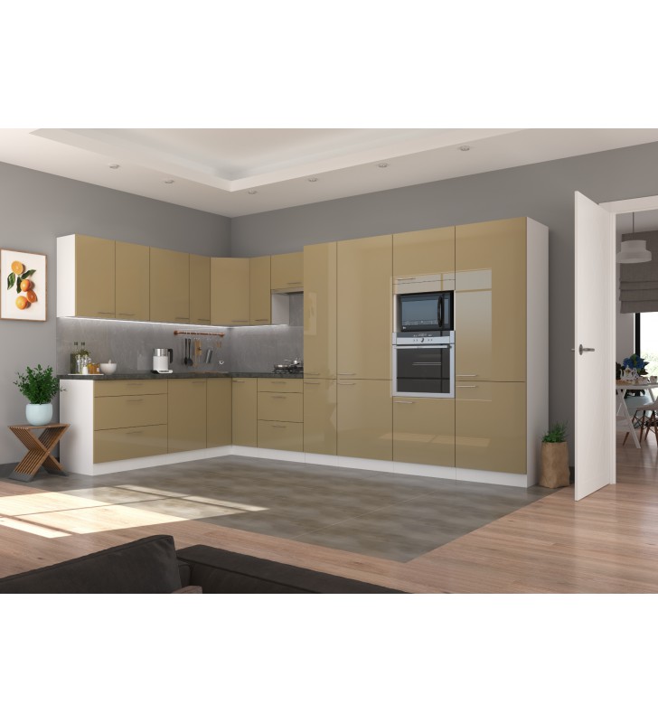 Szafka kuchenna LARA 60 LO-210 2F cappucino połysk