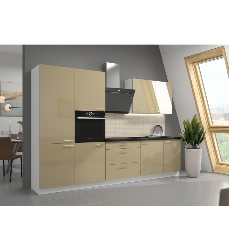 Szafka kuchenna LARA 60 LO-210 2F cappucino połysk