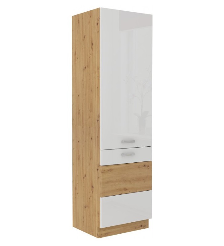 Szafka stojąca ARTISAN biały połysk 60 LO-210 2F