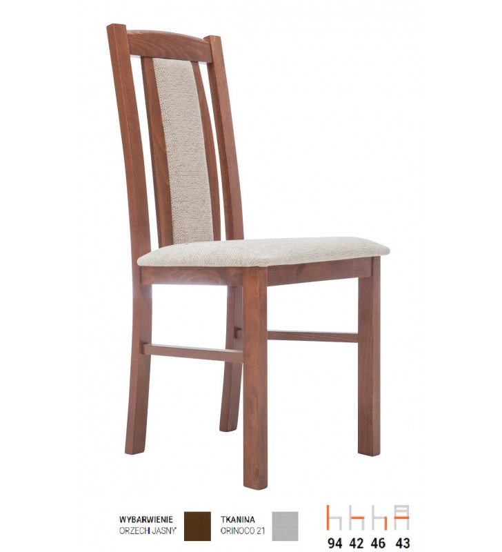 Krzesło bukowe, tapicerowane, KT26