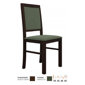 Krzesło bukowe, tapicerowane, KT49