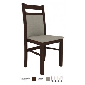 Krzesło bukowe, tapicerowane, KT53