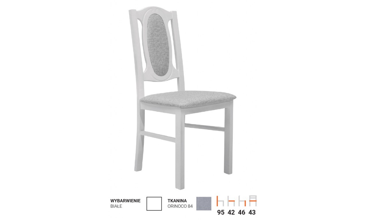 Krzesło bukowe, tapicerowane, KT12