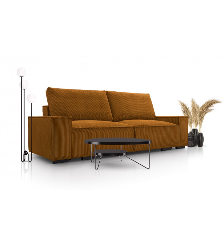 Brązowa sofa Simba, dostępna również w innych kolorach