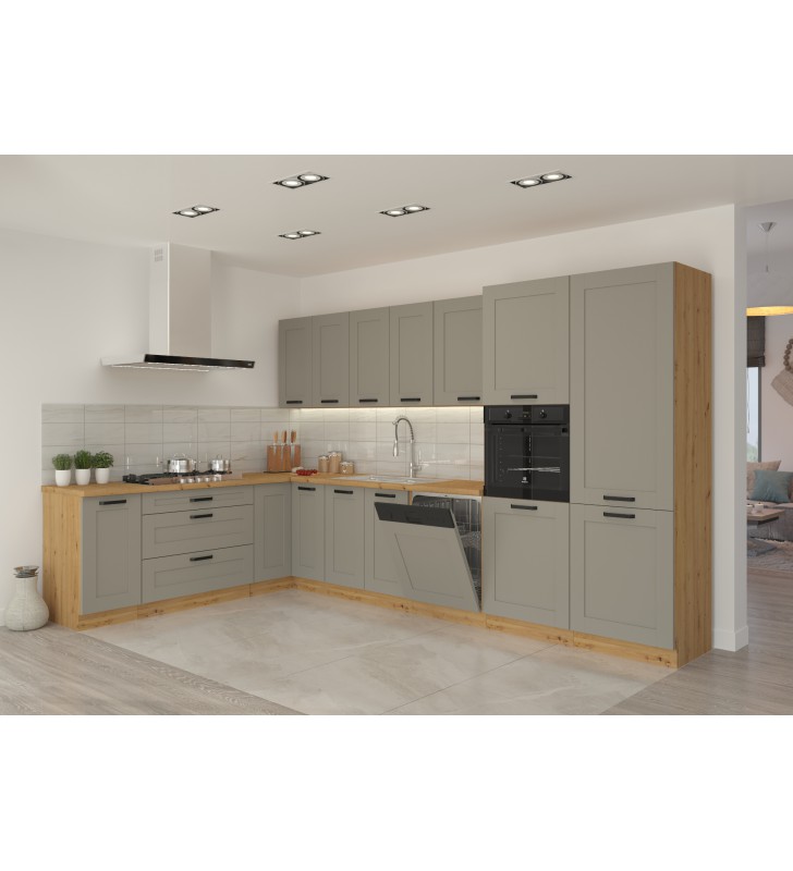 Szafka wisząca LUNA 80 NAGU-36 1F claygrey/artisan