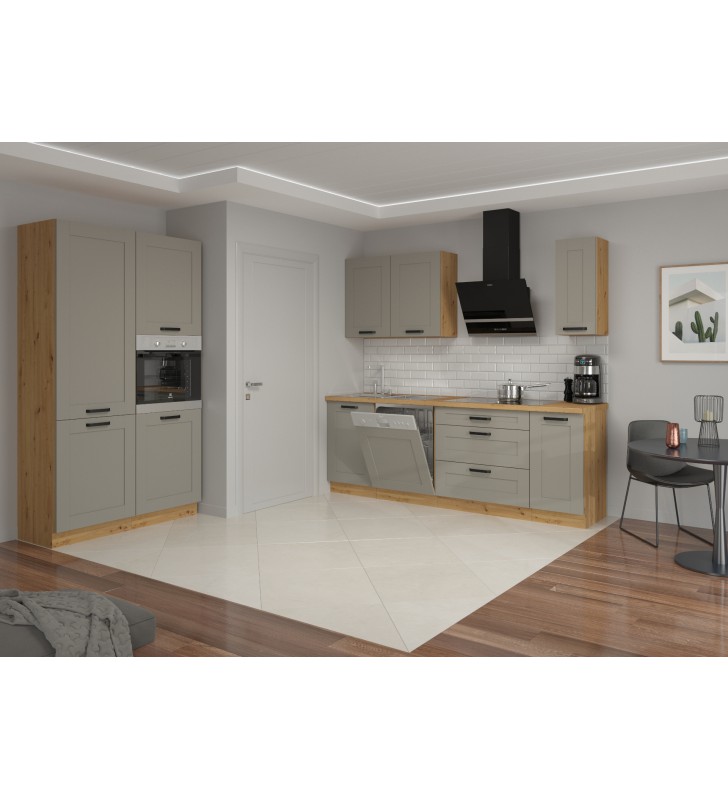 Szafka wisząca LUNA 80 NAGU-36 1F claygrey/artisan