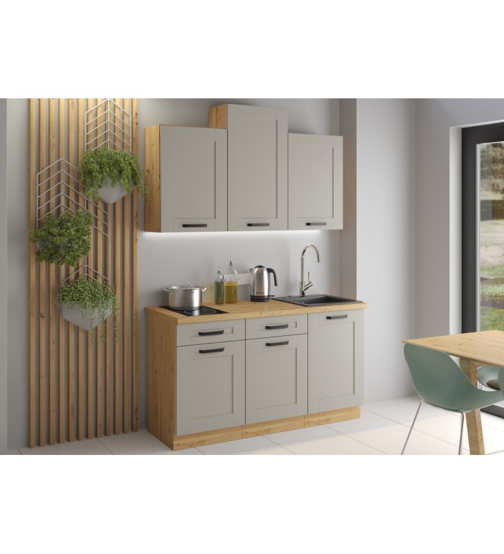 Szafka wisząca LUNA 80 NAGU-36 1F claygrey/artisan