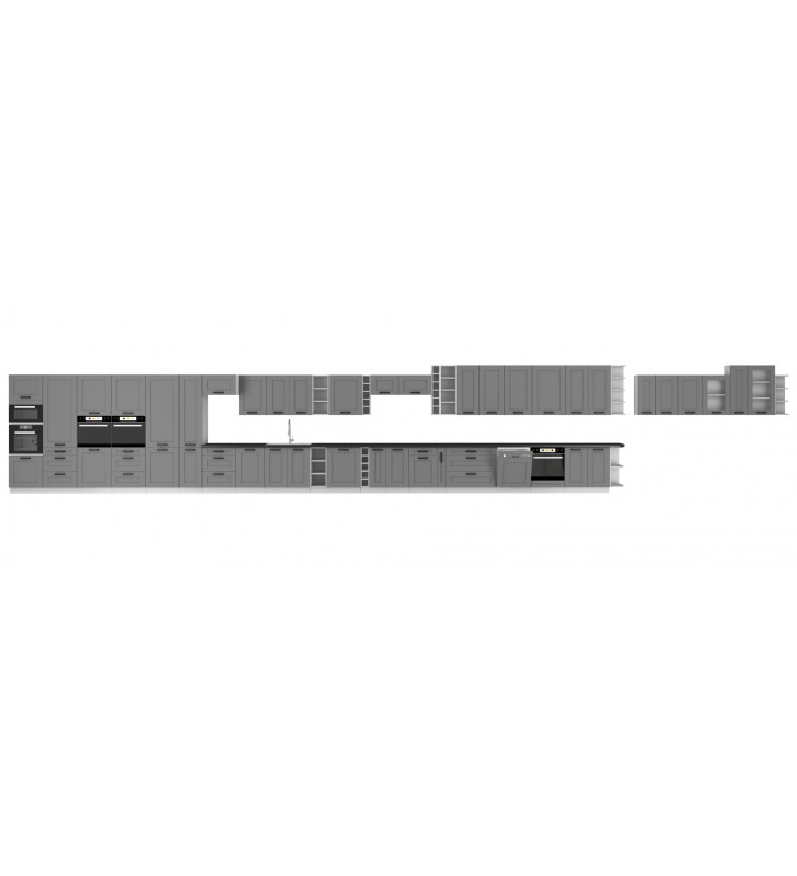 Szafka górna LUNA 80 NAGU-36 1F dustgrey/white