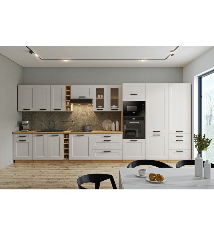 Szafka wisząca narożna LUNA 58x58 GN-72 1F white/artisan