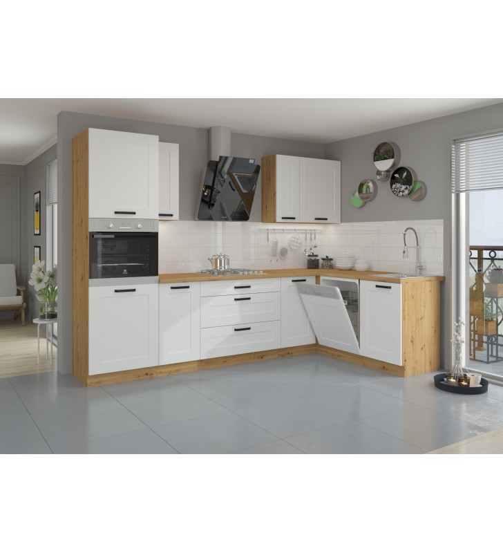 Szafka kuchenna LUNA 40 DK-210 2F white/artisan