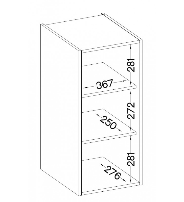 Szafka wisząca STILO 40 GS-90 1F