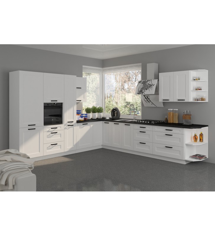 Szafka wisząca LUNA 60 GU-36 1F white/white