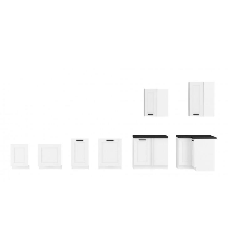 Szafka wisząca narożna LUNA 58x58 GN-72 1F white/white