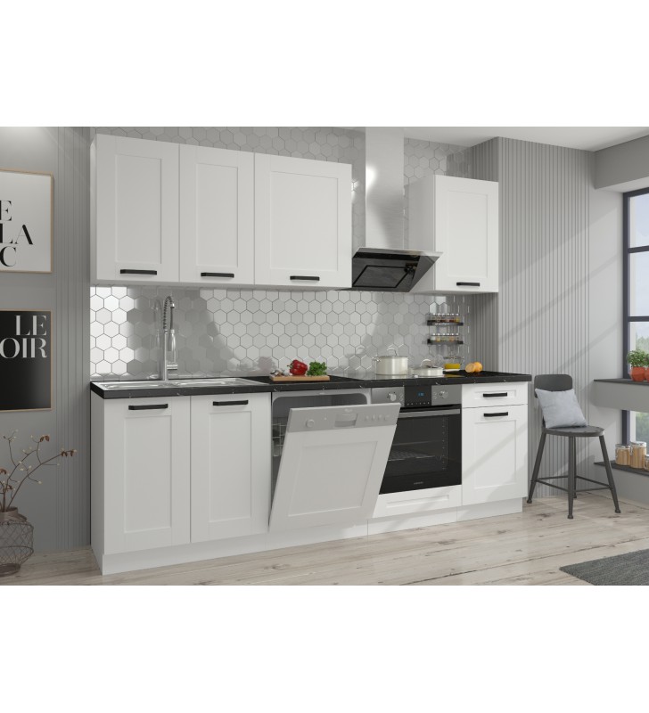 Szafka kuchenna LUNA 60 LO-210 2F white/white