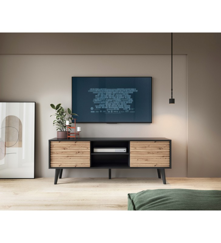 Stolik RTV w stylu loftowym Willow RTV154
