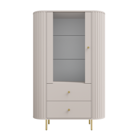 Beżowa witryna w stylu nowoczesnym Ovalio 112