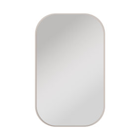 Lustro w beżowej ramie Ovalio 702