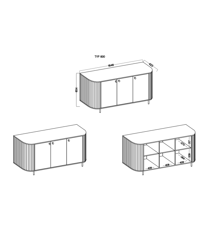 Zestaw mebli do salonu Ovalio 2