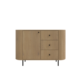 Jasnobrązowa komoda z szufladami w stylu nowoczesnym Ovalio 813