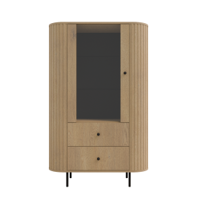 Jasnobrązowa witryna w stylu nowoczesnym Ovalio 112