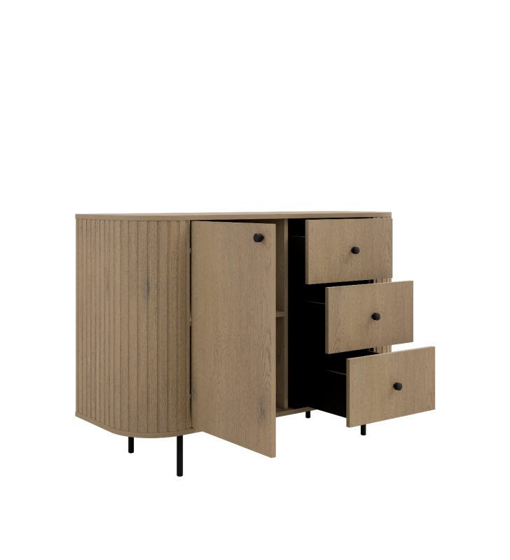 Zestaw jasnobrązowych mebli do salonu Ovalio 1