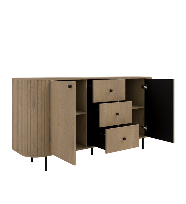 Zestaw jasnobrązowych mebli do salonu Ovalio 1