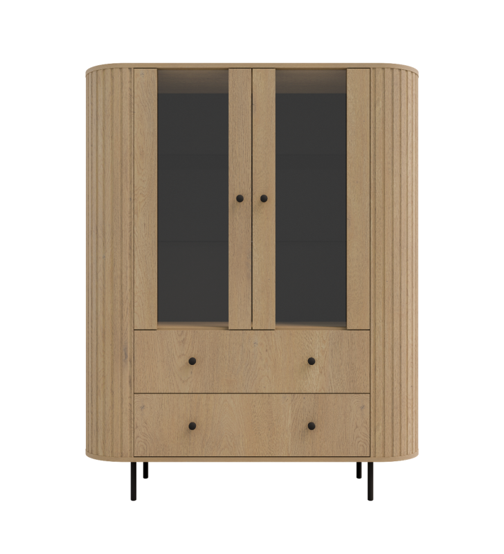 Zestaw jasnobrązowych mebli do salonu Ovalio 2