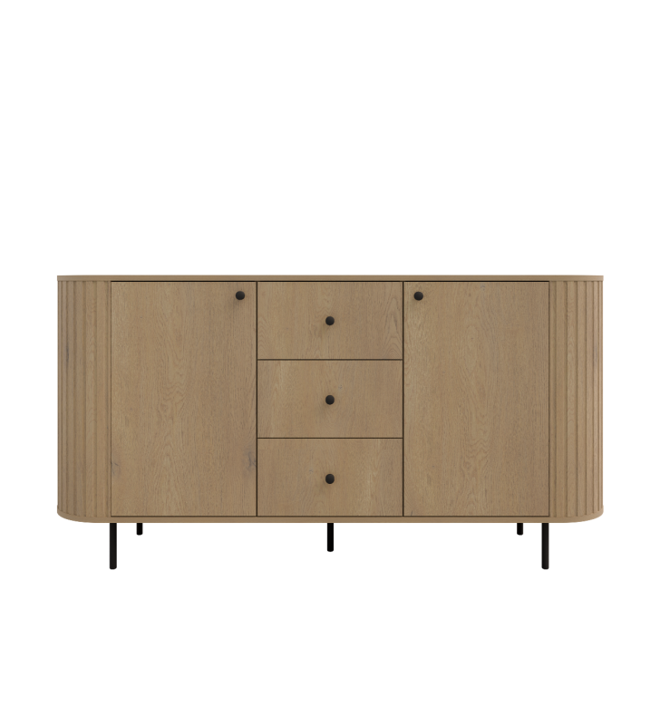 Zestaw jasnobrązowych mebli do salonu Ovalio 3