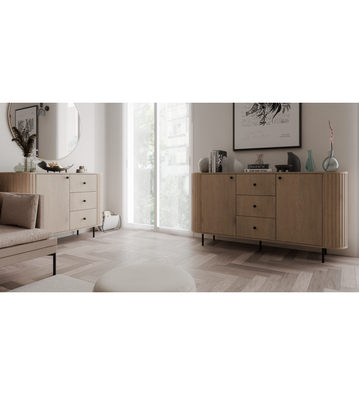 Zestaw jasnobrązowych mebli do salonu Ovalio 4